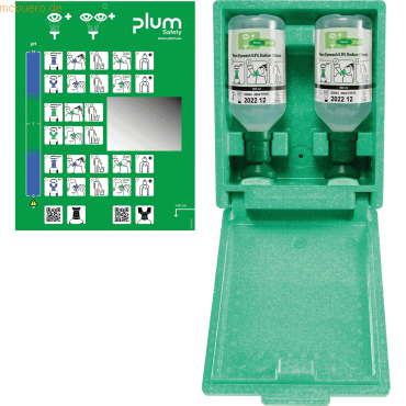 Plum Augenspülwandbox 4650 mit 2x500 ml Eyewash Plum Augenspülwandbox 4650 mit 2x500 ml Eyewash von Plum