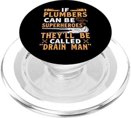 "Drain Man" Klempner-Design für Klempner PopSockets PopGrip für MagSafe "Drain Man" Klempner-Design für Klempner PopSockets PopGrip für MagSafe von Plumber Design Ideas For Plumbers