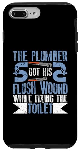 Ein bündig gewundenes Klempner-Design mit Wortspiel Hülle für iPhone 7 Plus/8 Plus Ein bündig gewundenes Klempner-Design mit Wortspiel Hülle für iPhone 7 Plus/8 Plus von Plumber Design Ideas For Plumbers