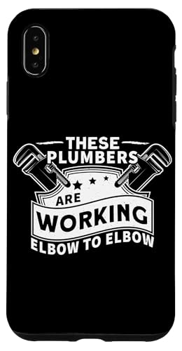 Ellenbogen zu Ellenbogen Arbeit Klempner Design für Rohrmonteur Hülle für iPhone XS Max Ellenbogen zu Ellenbogen Arbeit Klempner Design für Rohrmonteur Hülle für iPhone XS Max von Plumber Design Ideas For Plumbers