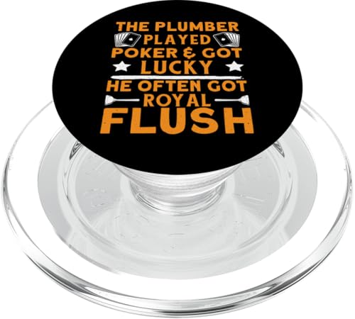 Klempner-Design für Rohrmonteur und Poker-Fan PopSockets PopGrip für MagSafe Klempner-Design für Rohrmonteur und Poker-Fan PopSockets PopGrip für MagSafe von Plumber Design Ideas For Plumbers