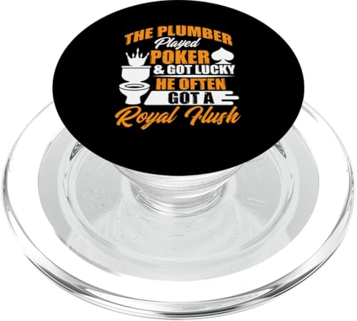 Klempner- und Schürhaken-Design für Rohrmonteur und Tischler PopSockets PopGrip für MagSafe von Plumber Design Ideas For Plumbers