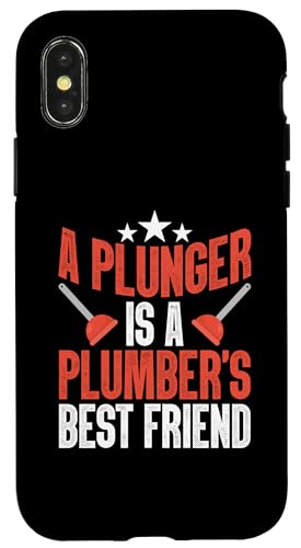 Plunger A Plumber's Best Friend Klempner Design für Klempner Hülle für iPhone X/XS von Plumber Design Ideas For Plumbers