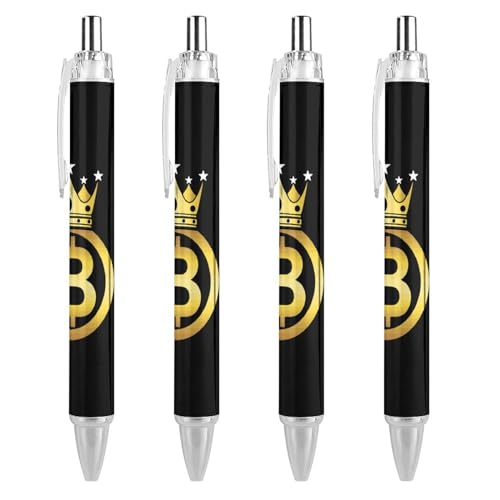 Bitcoin King niedlicher Kugelschreiber, einziehbar, feine Spitze, 0,5 mm, glattes Schreiben für Zuhause und Büro Bitcoin King niedlicher Kugelschreiber, einziehbar, feine Spitze, 0,5 mm, glattes Schreiben für Zuhause und Büro von Plumon