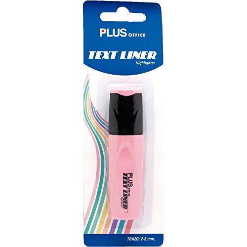Fluoreszierend Plus TEXT LINER Pastell Rosa - Blister von Plus Office