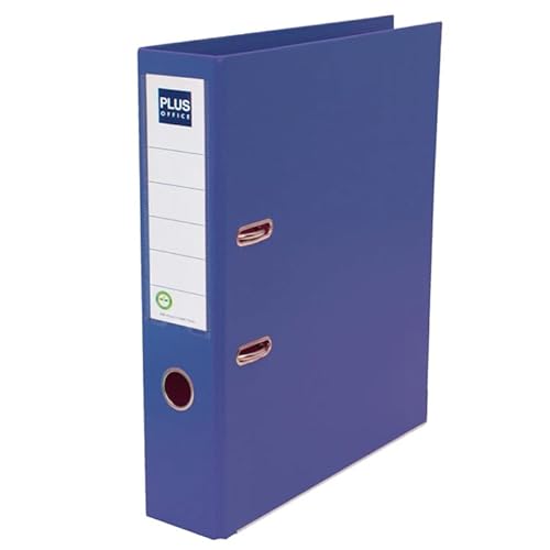 Ordner für Postkarten von Plus Office Modell Archivador Plus 2, A4, Rücken 75, Blau von Plus Office