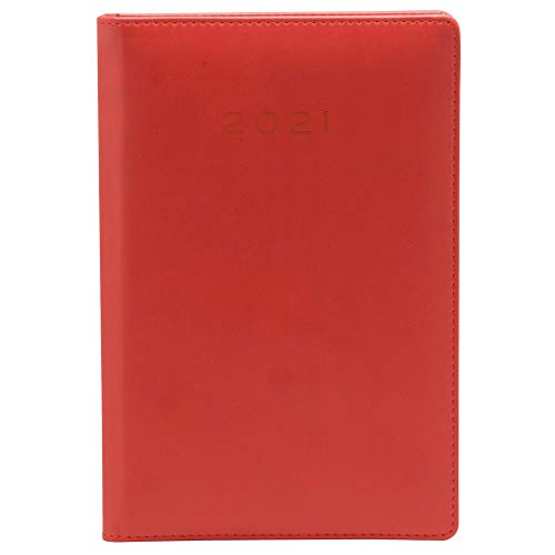 Planer Plus rund 2021 210 x 150 mm Tag Seite – Rot von Plus Office