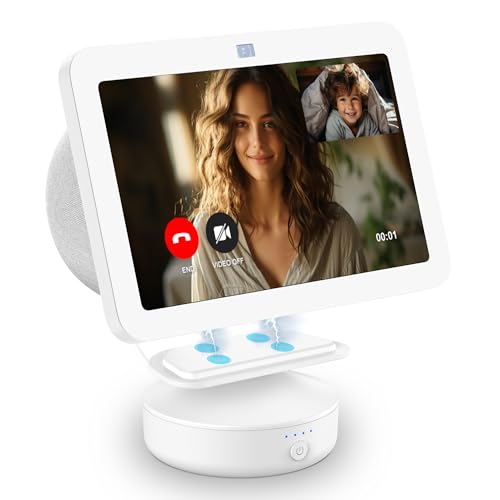 PlusAcc Akku für Sh○w 8 (3. Generation) - 10000 mAh tragbarer Batterie, einstellbare Akkustation mit USB-C Ausgangsanschluss kompatibel mit iPhone, LG Smartphone & Sh○w 8 3. Gen(Weiß) von PlusAcc