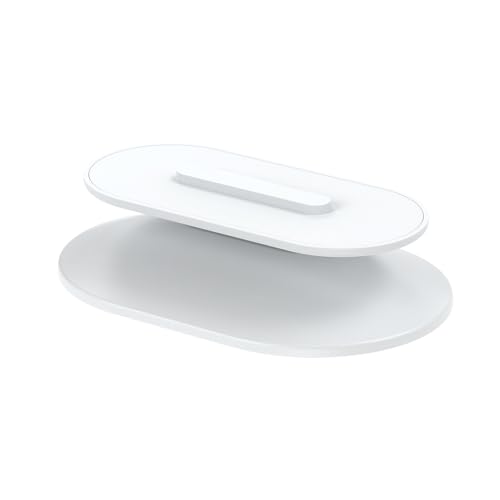 PlusAcc Ständer für SHΟW 8 & 5(1. & 2. Gen), Verstellbarer Halterung kompatibel mit iPhone Modelle, Rutschfestes Tischständer für Schlafzimmer,Wohnzimmer,Büro (Weiß) von PlusAcc