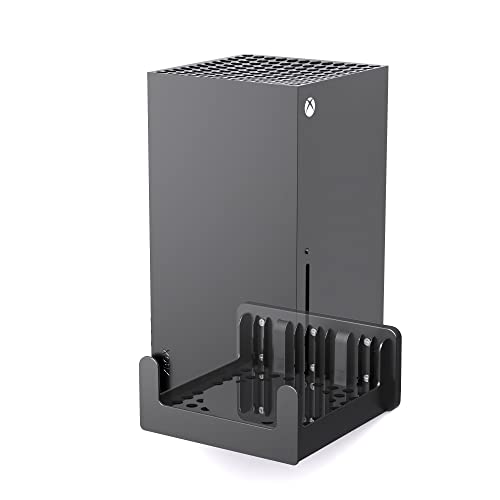 PlusAcc Wandhalterung für Xbox Series X - Halterung zur schnellen Wärmeableitung, spart Platz auf dem Schreibtisch und hält Ihren Gaming-Bereich organisiert (Gerät nicht enthalten) von PlusAcc