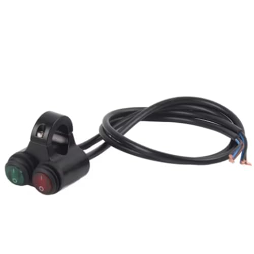 Pluuttiem 22mm Universal Motorrad Lenker Scheinwerfer Bremse Nebelscheinwerfer Hupe Dual Control Button für Switch D von Pluuttiem