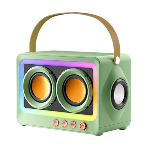 Pluuttiem Tragbarer Bluetooth-Subwoofer-Lautsprecher, Kabellos, HiFi-Sound-Audiobox, Mini-Bluetooth-MP3-Lautsprecher, Kabellos, Grün Pluuttiem Tragbarer Bluetooth-Subwoofer-Lautsprecher, Kabellos, HiFi-Sound-Audiobox, Mini-Bluetooth-MP3-Lautsprecher, Kabellos, Grün von Pluuttiem