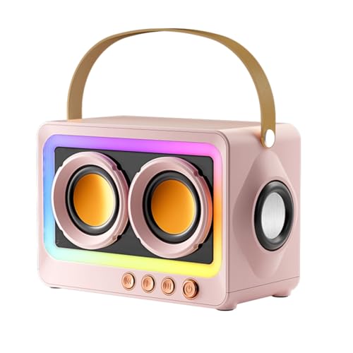 Pluuttiem Tragbarer Bluetooth-Subwoofer-Lautsprecher, Kabellos, HiFi-Sound-Audiobox, Mini-Bluetooth-MP3-Lautsprecher, Kabellos, Rosa Pluuttiem Tragbarer Bluetooth-Subwoofer-Lautsprecher, Kabellos, HiFi-Sound-Audiobox, Mini-Bluetooth-MP3-Lautsprecher, Kabellos, Rosa von Pluuttiem