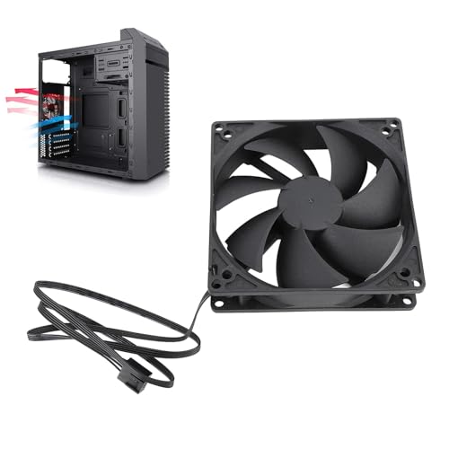 100-mm-Computergehäuselüfter, 1800 U/min, PC-Gehäuse-PWM-Lüfter mit 7 Flügeln, Doppelkugellagern, 4PIN-PWM-Schnittstelle, Geräuscharmer PC-Lüfter von Plyisty