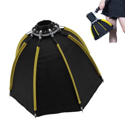 19,7 Zoll 50 cm Achteckige Softbox, für Bowens Mount Honeycomb Grid Softbox, Schnell Zusammenklappbare, Schnell Einzurichtende Regenschirm-Softbox mit 2-lagiger von Plyisty