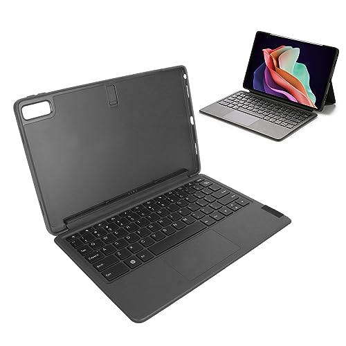 2-in-1-Tastaturhülle, Magnetische Tablet-Tastatur mit Großem Touchpad, Abnehmbarer Ständer, Reserve-Stiftschlitz, für Xiaoxin Pad Plus 2023 11,5 Zoll von Plyisty