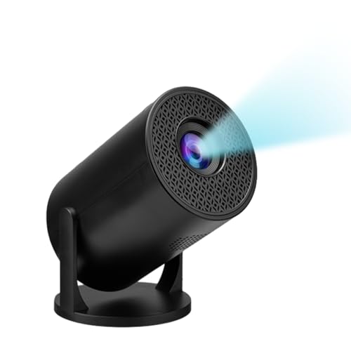 [270° Verstellbarer Ständer] -Projektor mit WLAN und Bluetooth, Tragbarer Projektor, Unterstützt Trapezkorrektur, Kompatibel mit -Android-Telefon/HDMI/USB/TV-Stick/Laptop von Plyisty