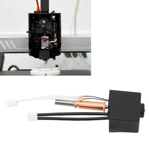 3D -Drucker -Hotend -Kit für AnyCubic Kobra3, Gehärteter Stahldüse Druckkopfheizungsblock Hotend Ersatz (0,8 mm) von Plyisty