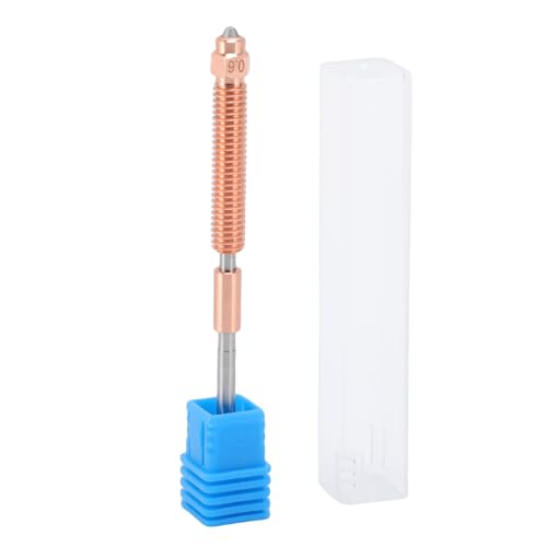 3D -Drucker Schnell -Tauschdüse, M6x76mm Schnell Tauschdüse All Metal für TPU PP PC Ersatz für K2 Plus (0,6 mm) von Plyisty