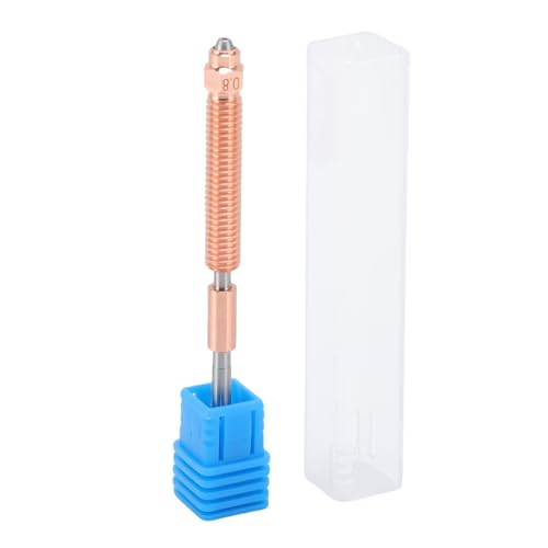 3D -Drucker Schnell -Tauschdüse, M6x76mm Schnell Tauschdüse All Metal für TPU PP PC Ersatz für K2 Plus (0,8 mm) von Plyisty