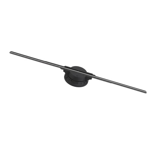 3D -Hologramm -Projektor Fan, 3D Holographische Werbeautomat 8 GB Speicherkarte 30W 402 LEDs 50 Cm / 19,7 Zoll Blätter für Speicher für (EU-Stecker) von Plyisty