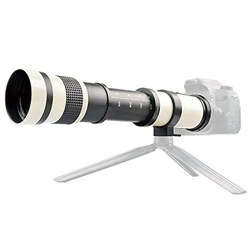 420-800 mm Telezoomobjektiv mit manueller Fokussierung für Canon EF-S-Mount-Kamera, mit T2-Mount, vollständiger manueller Fokussierung, mehrschichtiger MC-Beschichtungsfilm, Ganzmetallstruktur. von Plyisty