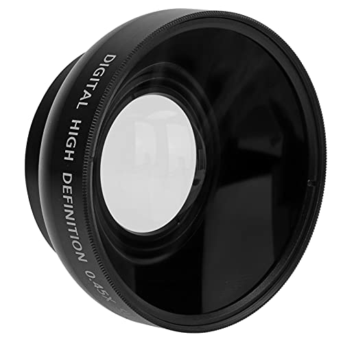 46 Mm 0,45 X Weitwinkel-Makroobjektiv, Universelles Optisches Glaskamera-Nahobjektiv für Alle Kameraobjektive mit 46 Mm Durchmesser, Professionelles Konvertierungsobjektiv von Plyisty