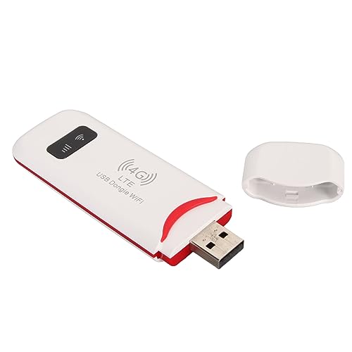 4G LTE USB-WLAN-Modem, Tragbarer 4G-Router mit SIM-Kartensteckplatz, Kabelloser WLAN-Signalempfänger, Netzwerkadapter mit USB-Stromversorgung für Laptop-Desktop-PC-Computer von Plyisty