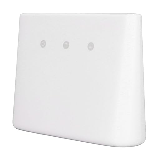 4G WiFi -Router, 300 -Mbit/S Plug and Play Nano SIM Karten Slot Unterstützung 32 Benutzer Dual Antenna Ports Mobiler WiFi Hotspot Easy Operation für den Nahen Osten (EU-Stecker) von Plyisty