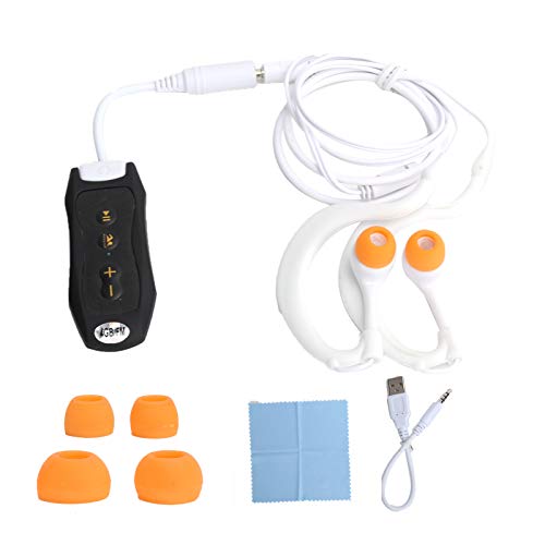 4GB IPX8 Wasserdichter MP3 Player zum Schwimmen und Laufen mit Klipp, MP3 Player Wasserdicht mit Unterwasser Kopfhörer, unterstützt FM Funktion von Plyisty