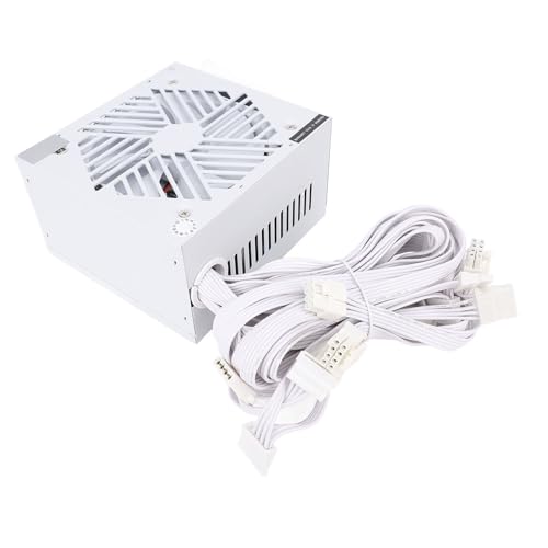 600 -W -Stromversorgung, Modulares Stromversorgung von Computer mit 120 -mm -Lüfter, Smart -Temperatur -Steuerung, Kontinuierliches Gaming -PSU für ATX -Desktop -Hülle von Plyisty