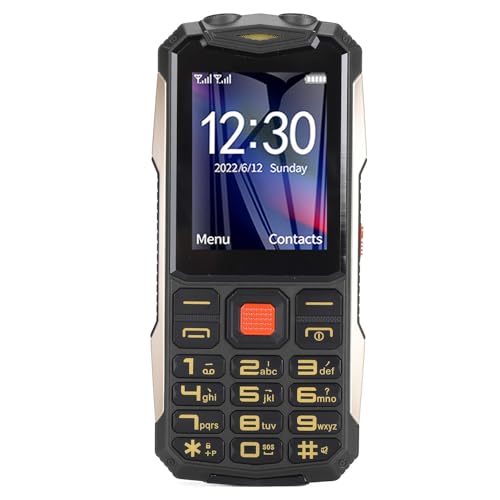 Älteres Mobiltelefon, 2G Senior Handy Clear Sound Dual SIM Dual Standby für den Täglichen Gebrauch (Black) von Plyisty