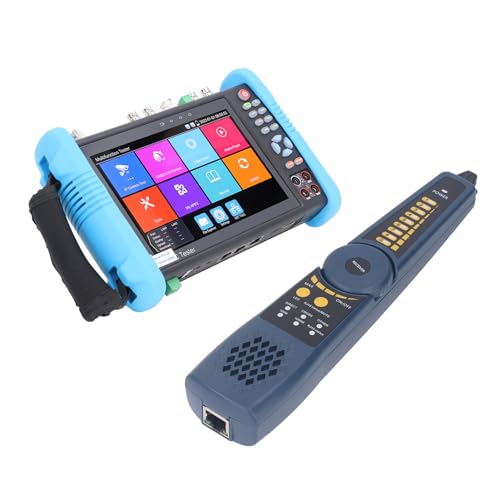 CCTV -Testermonitor, PTZ -Steuerung HD WiFi Netzwerk 100‑240VAC 4K Auflösung IP Kamera Vedio Tester Professional für Kabel (EU-Stecker) von Plyisty