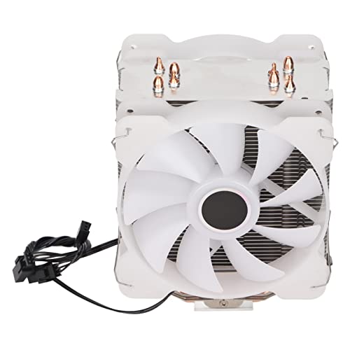CPU-Kühler, 120 Mm RGB-Beleuchtung, Lüfter, Computer-Wärmeableitungsausrüstung für für, 2000 ± 10% U/min, Plug-and-Play (Doppelte Lüfter) von Plyisty
