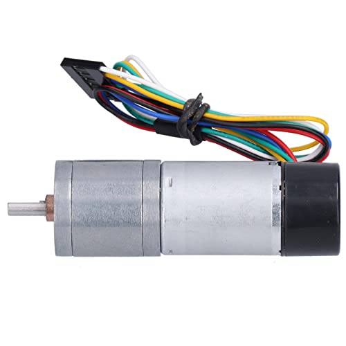 DC-Getriebemotor, JGA25-371 Encoder-Reduziermotor, Encoder-Geschwindigkeitsmessung, Signalrückführung, Smart Car, für Roboter, Kamerawippe (DC12V 1360RPM) von Plyisty