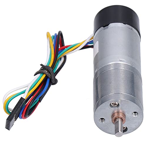 DC-Getriebemotor, JGA25-371 Encoder-Reduziermotor, Encoder-Geschwindigkeitsmessung, Signalrückführung, Smart Car, für Roboter, Kamerawippe (DC12V 280RPM) von Plyisty