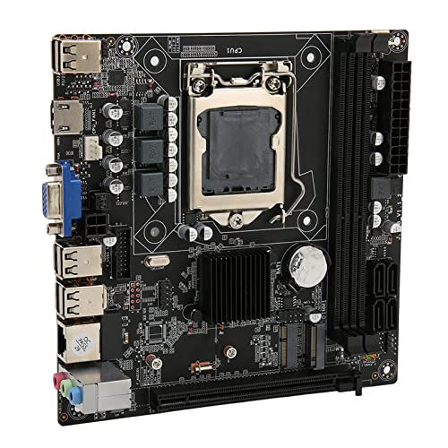 DDR3-Mainboard mit LGA1155-CPU, 4 SATA2.0, 12 USB2.0, PCIE 16X, PCB-PC-Motherboard für Desktop, Dual-Channel-DDR3, HD-Schnittstelle, Starke Kompatibilität von Plyisty