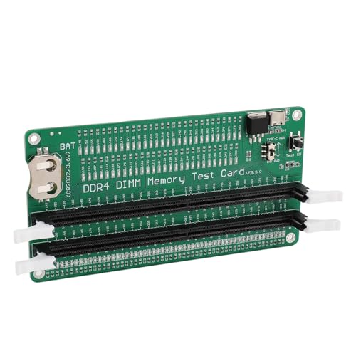 Plyisty DDR4-Speichertester, Desktop-Computer DDR4-Speicher-RAM-Testerkarte mit LED-Anzeigen, für Desktop-Computer DDR4-Speicher Plyisty DDR4-Speichertester, Desktop-Computer DDR4-Speicher-RAM-Testerkarte mit LED-Anzeigen, für Desktop-Computer DDR4-Speicher von Plyisty