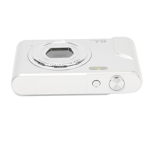 Digitalkamera, 16x Digital Zoom 1080p Autofokus Kompaktkamera für die Fotografie für Anfänger (Silver) von Plyisty