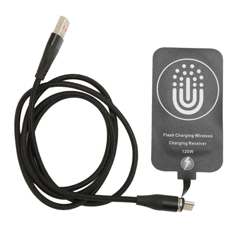 Dünner Kabelloser Ladeempfänger mit 120 W Magnetischem Ladekabel, Typ-C-Wireless-Ladeempfänger, DC 5 V, 2000 MA Schnellladeempfänger für Alle Typ-C-Telefone Dünner Kabelloser Ladeempfänger mit 120 W Magnetischem Ladekabel, Typ-C-Wireless-Ladeempfänger, DC 5 V, 2000 MA Schnellladeempfänger für Alle Typ-C-Telefone von Plyisty