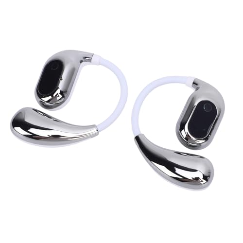 Echtzeit -Sprachübersetzer Ohrhörer, Kompakt 144 Sprachübersetzer Niedriger Latenz 4 Modi Safe Flexible Ergonomie für Unternehmensanrufe (Black) (Weißsilber) von Plyisty