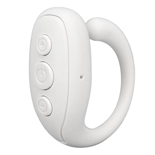 Fernbedienung für Mobiltelefon, Tablet – Ringform mit Langer Akkulaufzeit – für EINE klick-Steuerung, Komfortables Betrachten – Unterstützt Verschiedene Apps, Starke (White) von Plyisty