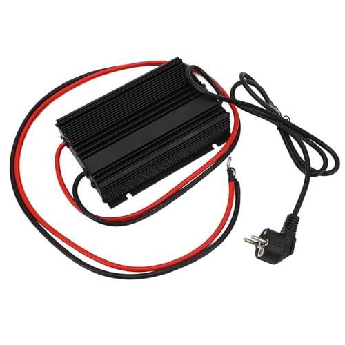 Intelligentes Auto -Batterieladegerät, Unterspannungsschutz Stoßdichter Lithium -Batterie Ladegerät 48 V Vollständig Versiegelte Schale für Fahrzeuge (EU-Stecker) von Plyisty