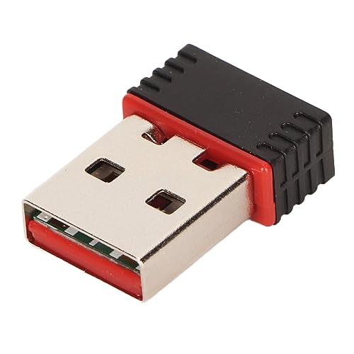 Kompakter USB-WLAN-Adapter mit 2,4-GHz-Band, 11N-Technologie für Hohe Geschwindigkeit und Größere Reichweite, Integrierte Antenne, Tragbares, Kompatibel mit7–11, XP von Plyisty