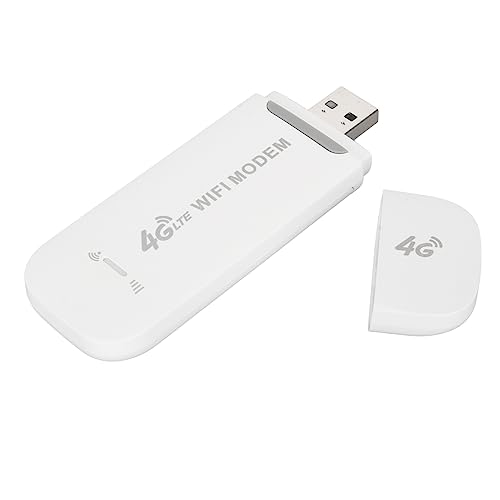 LTE 4G USB Modem WiFi Hotspot Tragbarer -Router für Mobiles Drahtloses Netzwerk für Unterwegs, Unterstützt 10 WiFi-Benutzer, 10 Meter Reichweite, Plug-and-Play, von Plyisty