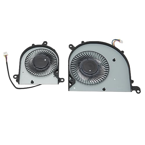Laptop -Lüfter, Easy Installation Notebook Computer Cooler Lüfter Stabil Funktionieren 4 Pin -Anschluss DC 5V 0,5a Eingang Aluminiumlegierung ABS für PS63 Modern 8RC 8SC MS -16S1 (CPU) (CPU und GPU) von Plyisty