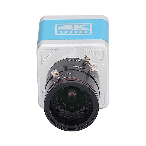 Live -USB -Webcam, 4K Verzerrungsfreie Niedrige Latenz 100‑240V Fokus Lens Webcam CS Mount für Live (EU-Stecker) von Plyisty