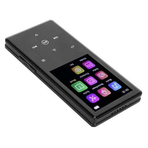 MP4 Music Player, Ultra Thin MP3 -Player Multifunktions -Farbbildschirm HiFi Lustless Sound Rauschen Stornieren für Täglich für Reise (32GB) von Plyisty