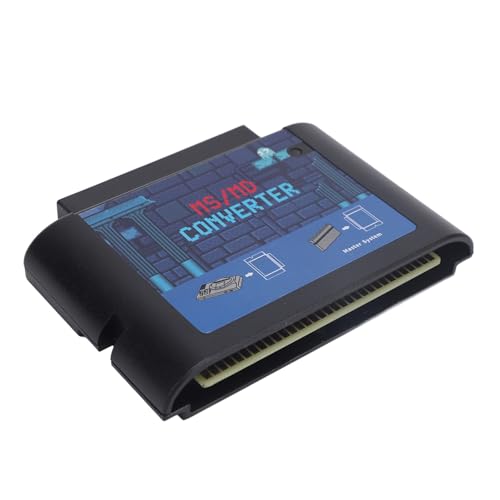 MS to MD Game Burner Card Converter, MS to MD Game Video Cassette Converter Angereicherte Gaming -Erlebnis -Plug & Play Tragbar für Mehrere Gaming -Plattformen (Black) von Plyisty