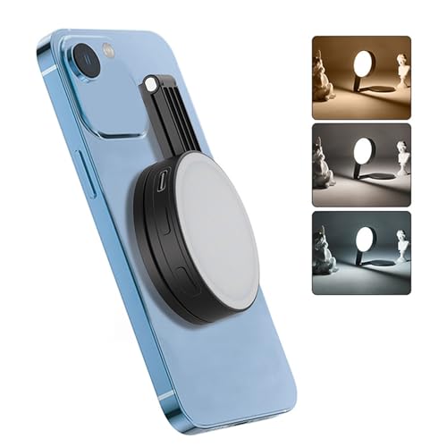 Magnetisches Selfie-Licht, Doppelseitiges LED-Fülllicht mit Spiegel, 2500K-6500K, Tragbare Faltbare Beleuchtung für Selfies/Fotografie/Zoom-Anrufe/Videokonferenz Magnetisches Selfie-Licht, Doppelseitiges LED-Fülllicht mit Spiegel, 2500K-6500K, Tragbare Faltbare Beleuchtung für Selfies/Fotografie/Zoom-Anrufe/Videokonferenz von Plyisty